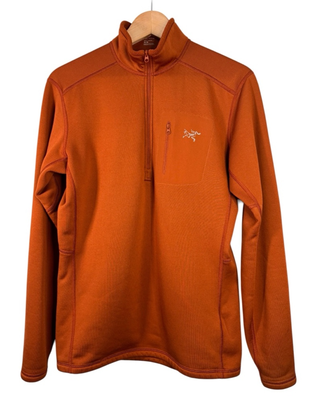 Arc'teryx Men's Zip-Up Sweater in Burnt Orange